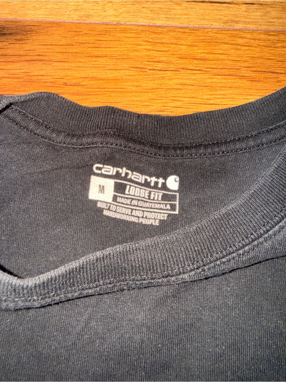 Carhartt Black Short-Sleeve Pocket Tee - Picture 3 of 3